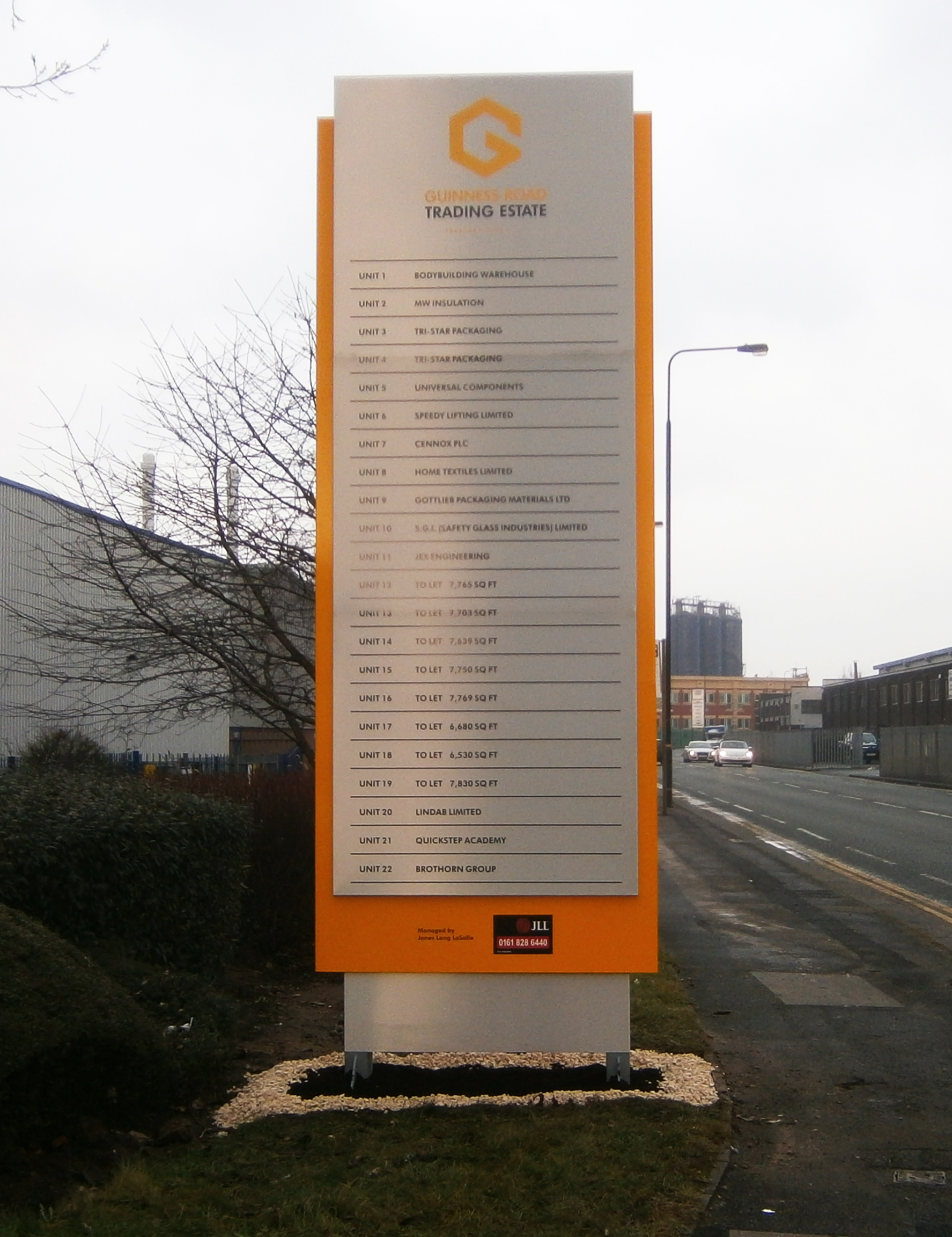 Bespoke Industrial Estate totem