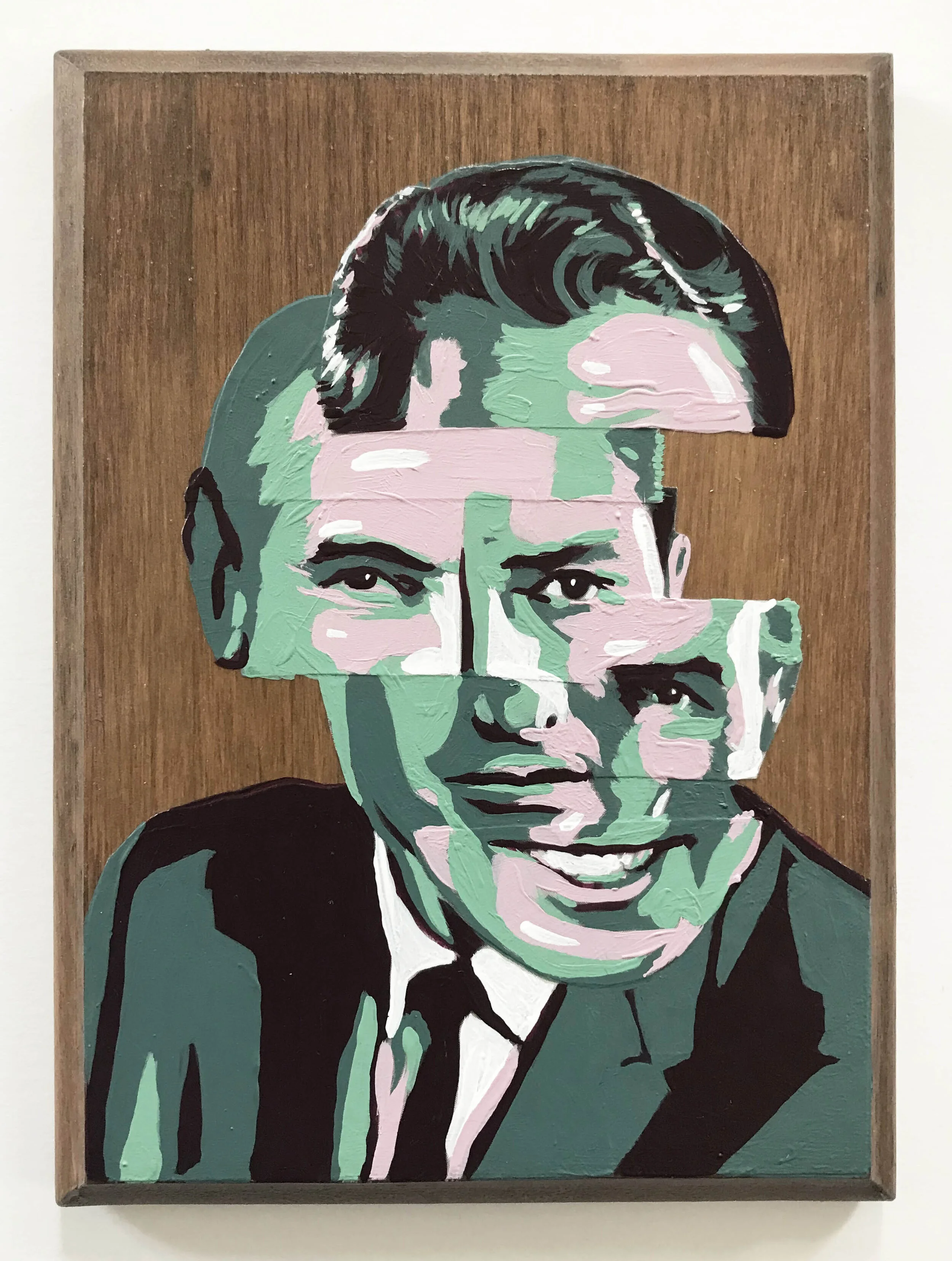 Portrait with Teal and Violet 2