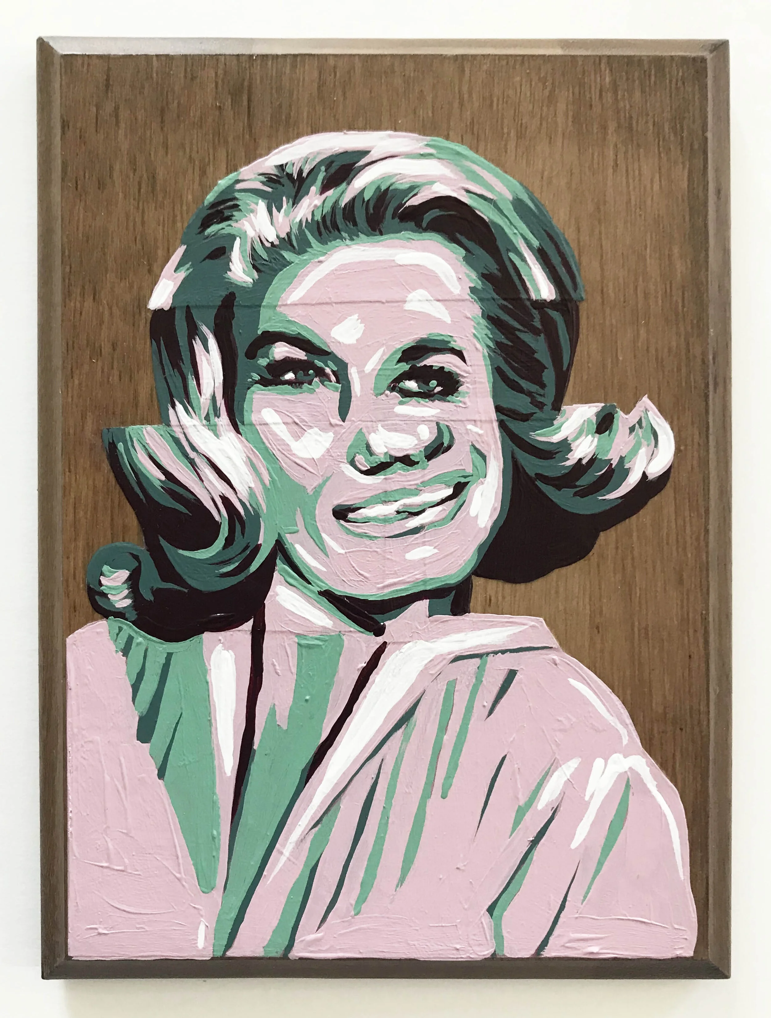 Portrait with Teal and Violet 3