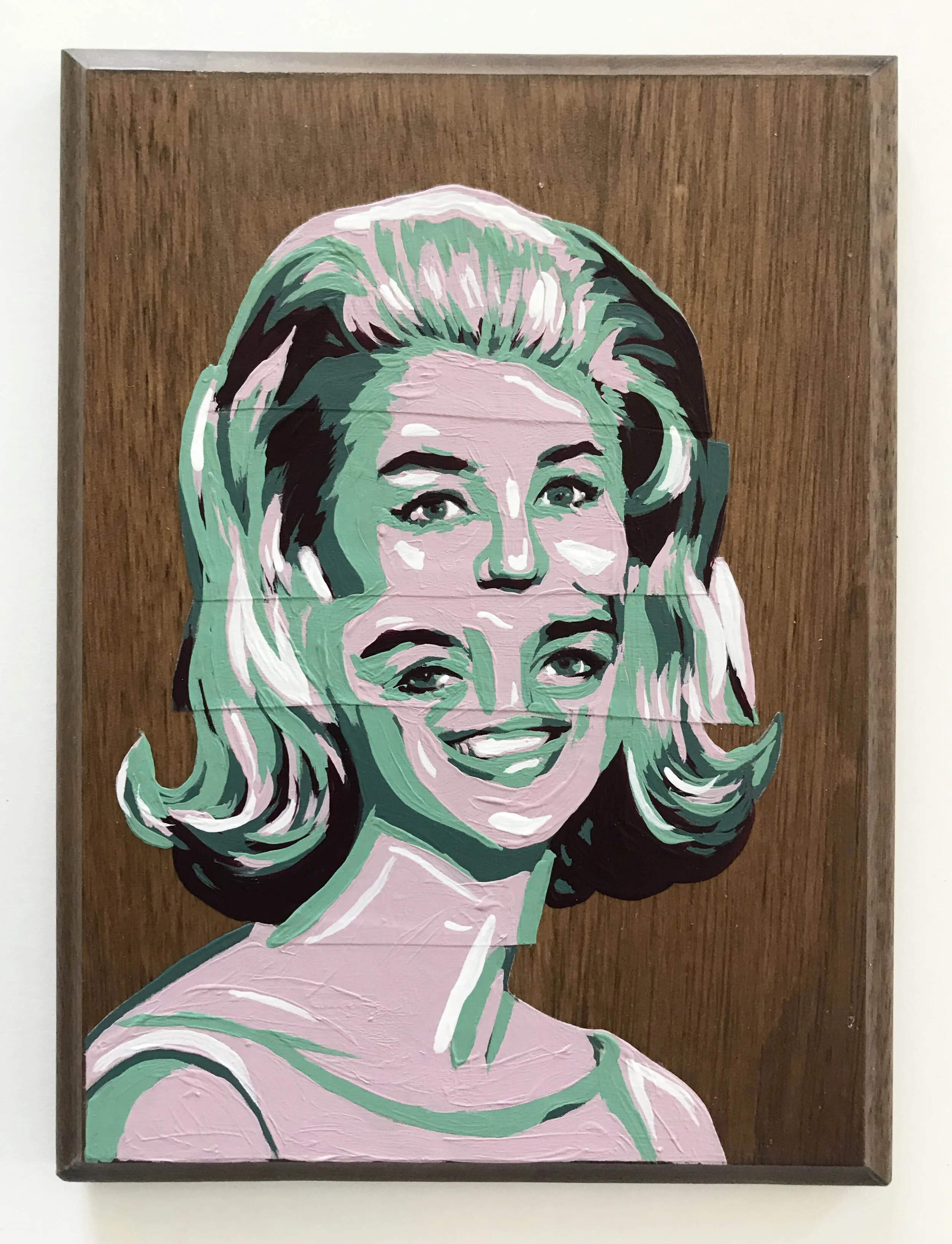 Portrait with Teal and Violet 4