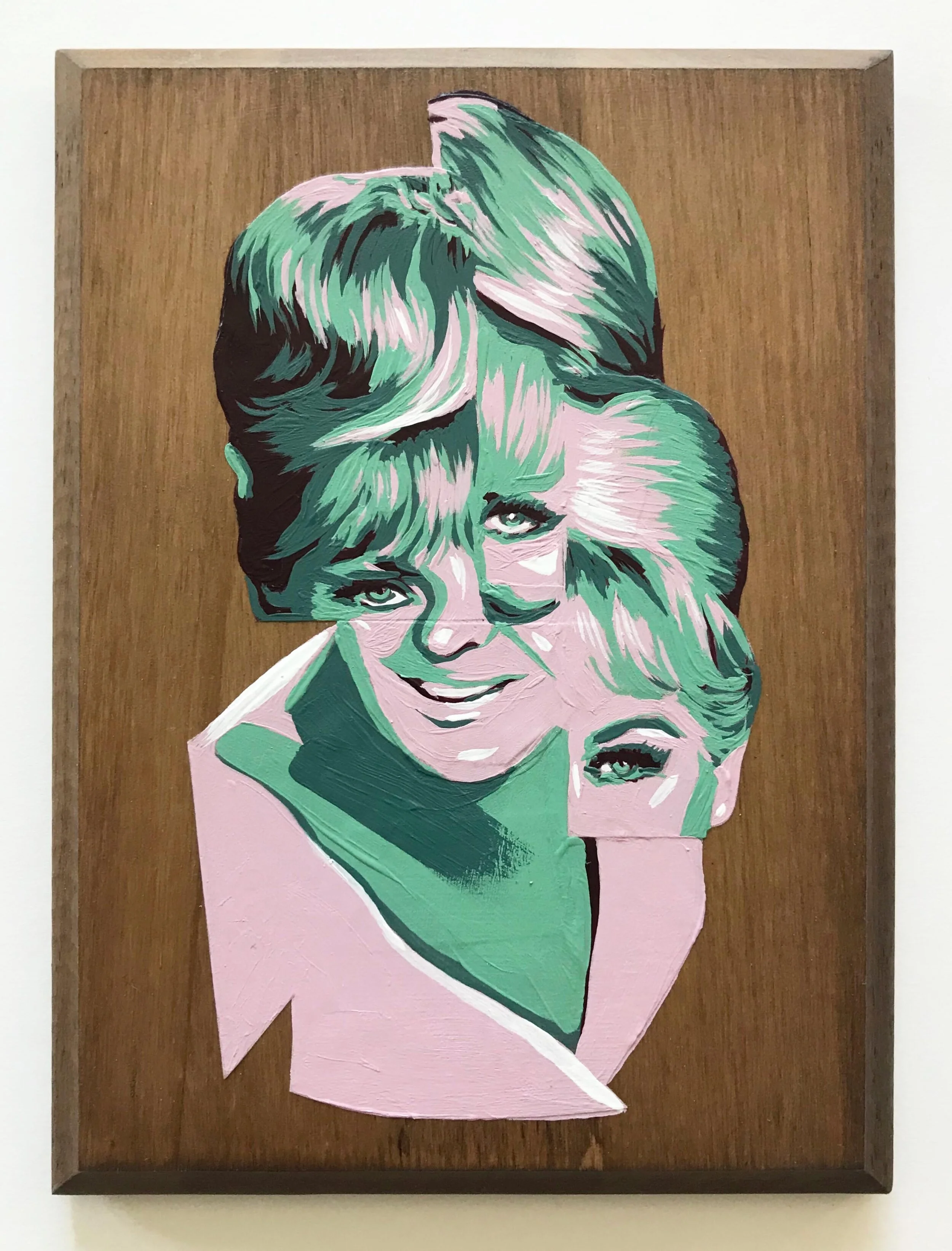 Portrait with Teal and Violet 5