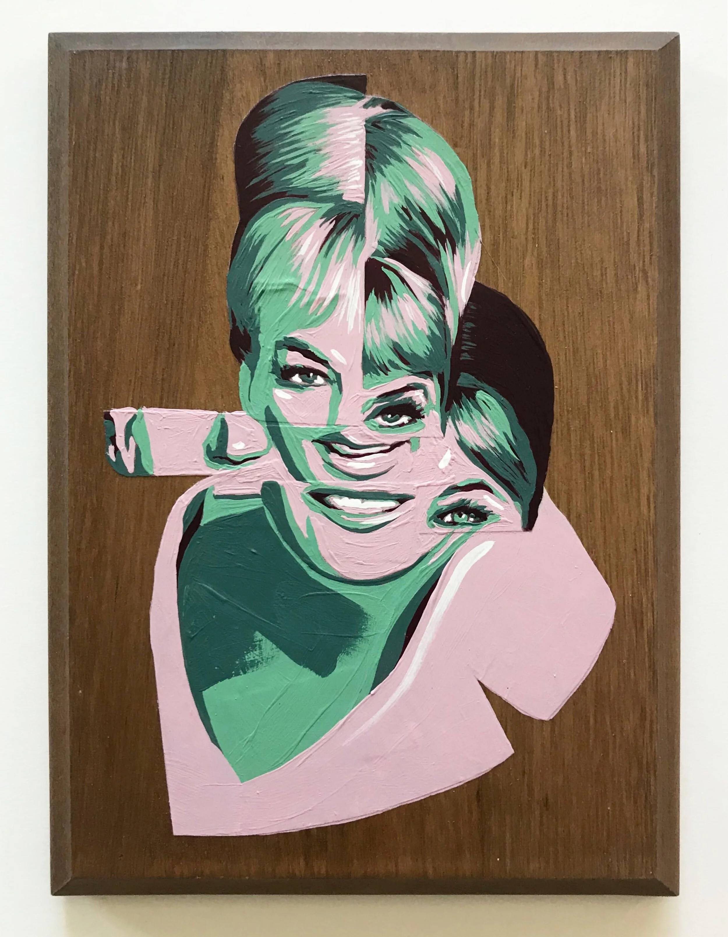 Portrait with Teal and Violet 6