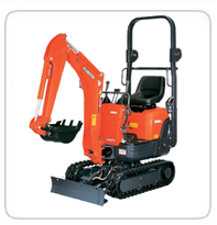 Ultra Compact Excavators (Exhaust Scrubbers Available) K-008 – 2,025lb 9VXE-3 (Electric)- 2,100lb