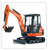 Excavators (6,000lb-7,000lb)  (Exhaust Scrubbers Available)    KX-71 – 6,500lb