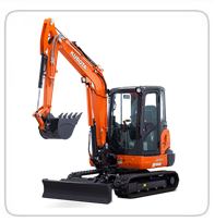 Excavators (7,500lb-9,900lb) KX-040 - 9,855lb
