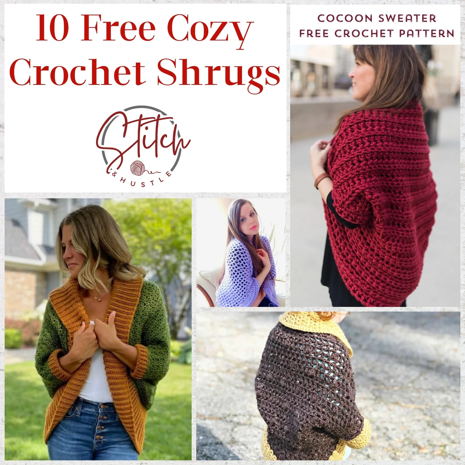 Cozy Crochet Shrugs Free Crochet Pattern Round Up — Stitch & Hustle