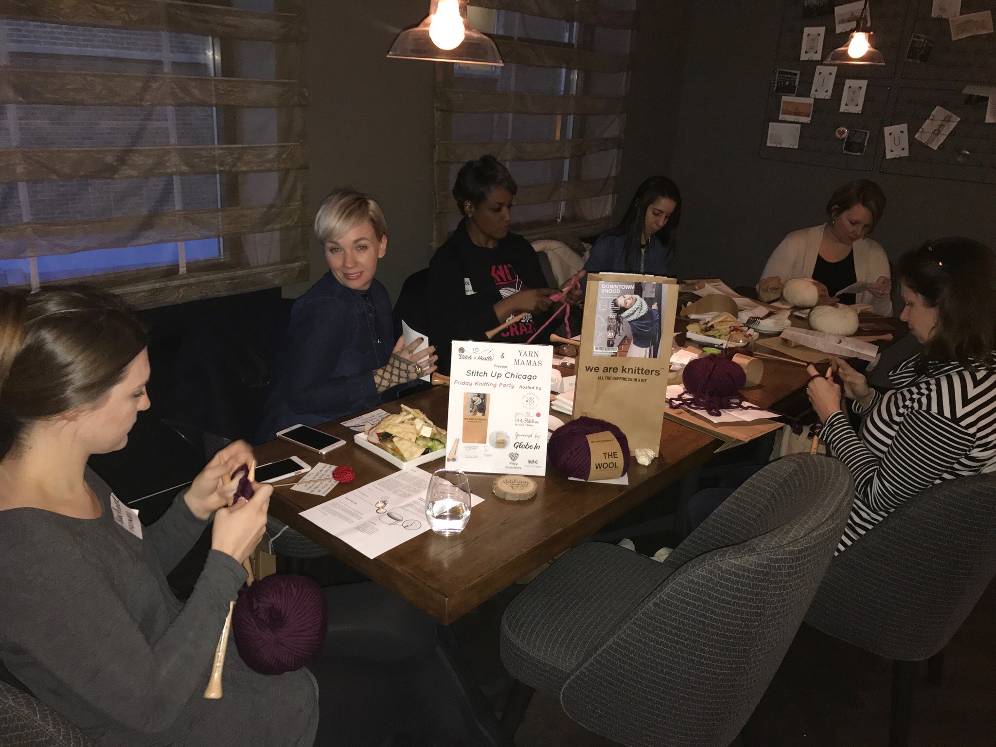 Gals Getting Their Knit On at The Commons