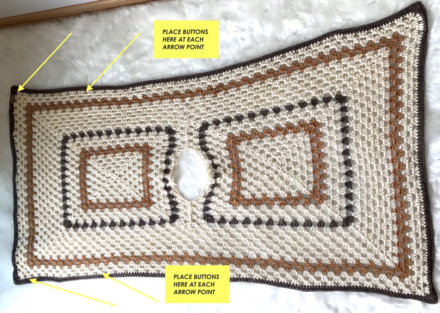 Sedona Granny Stitch Poncho Free Crochet Pattern — Stitch & Hustle