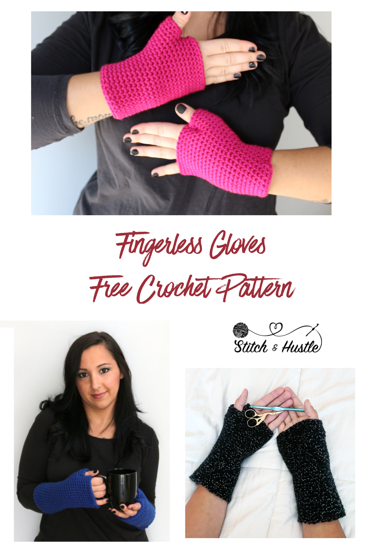 45+ Easy Crochet Fingerless Gloves Patterns - Stitch11