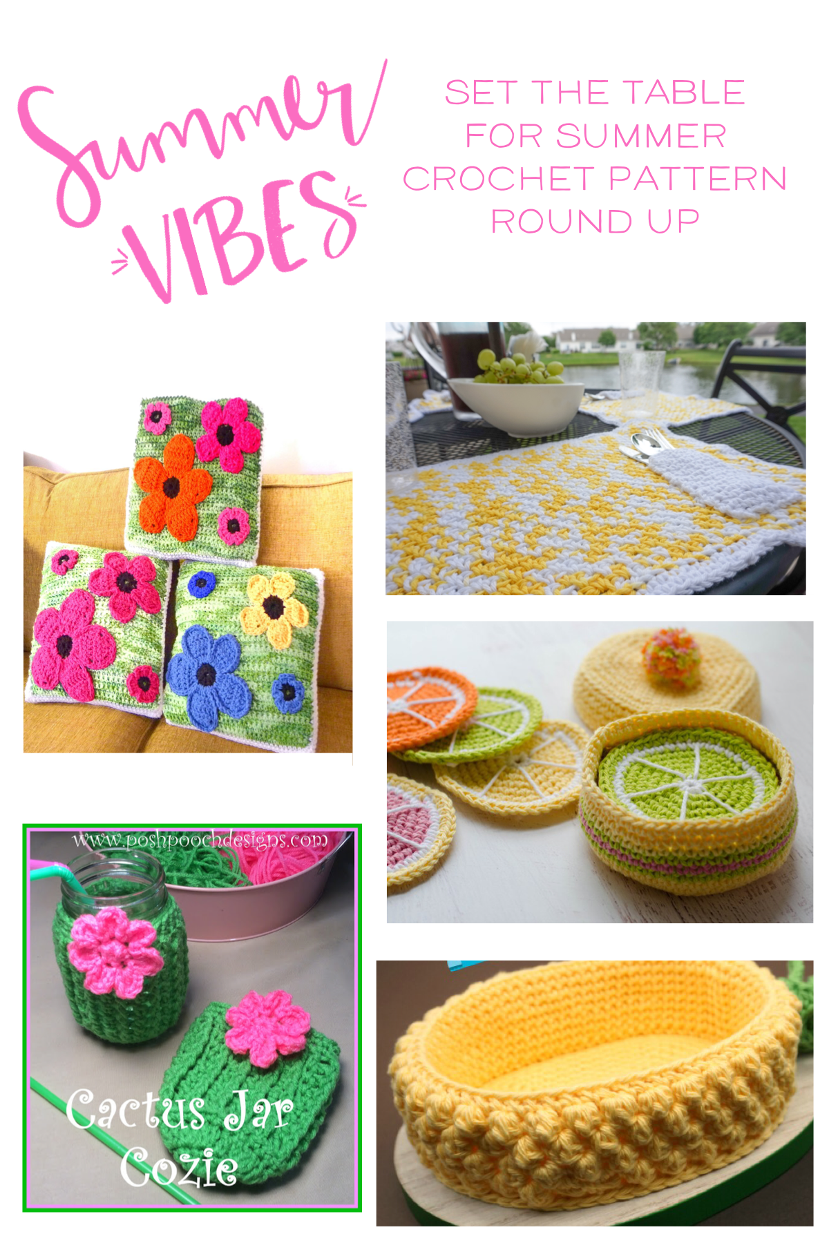 Summer Table Crochet Pattern Round Up