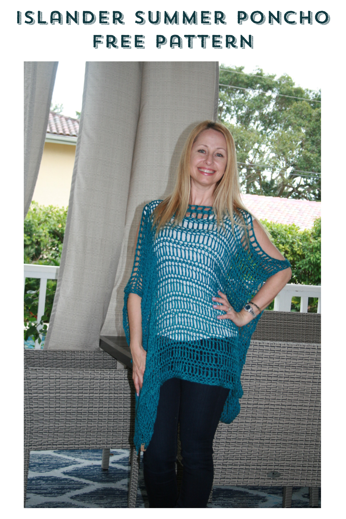 Summer Poncho Cover Up Crochet Pattern — Stitch & Hustle