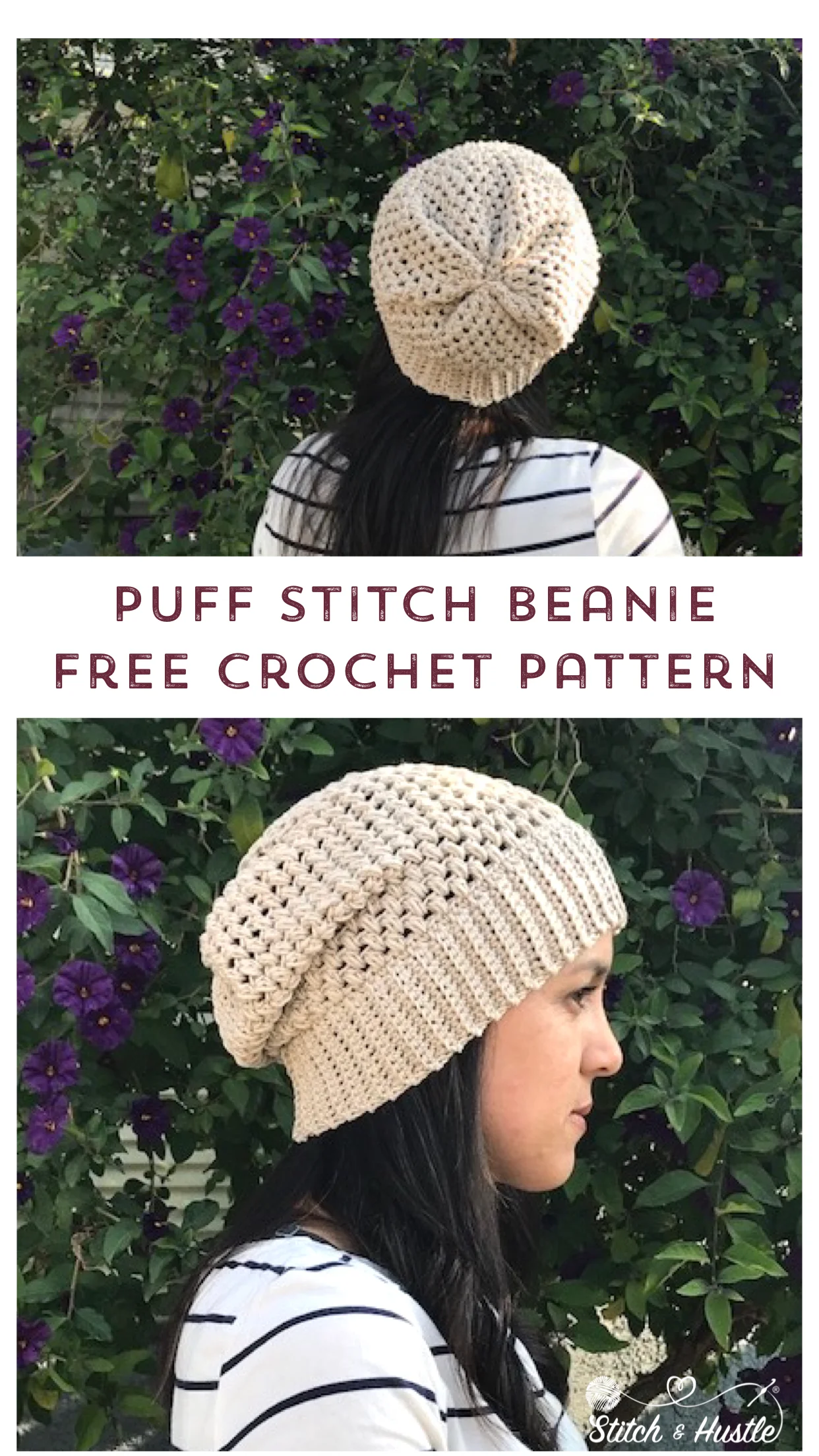 Helix Puff Stitch Hat Free Pattern 