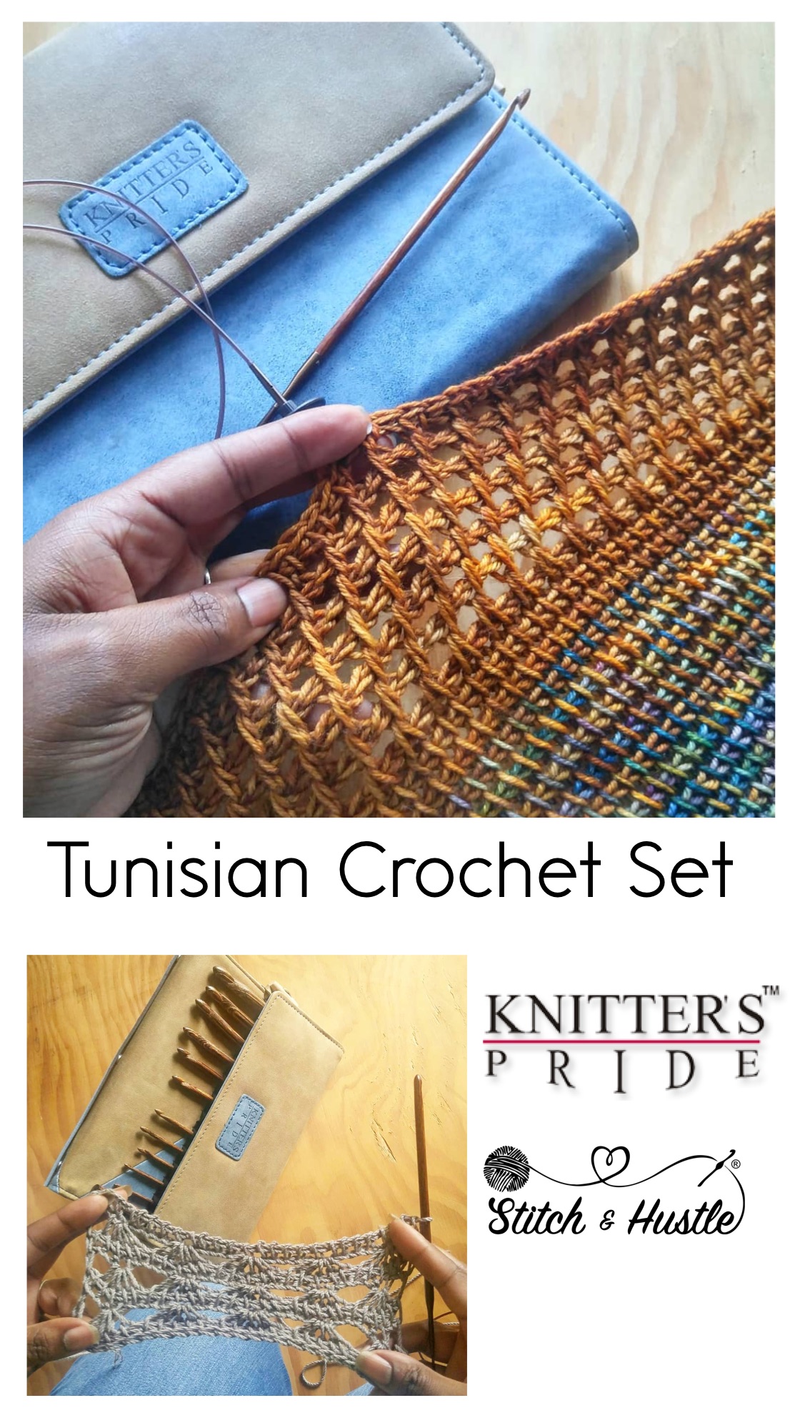 Ginger Tunisian Crochet Hooks Set