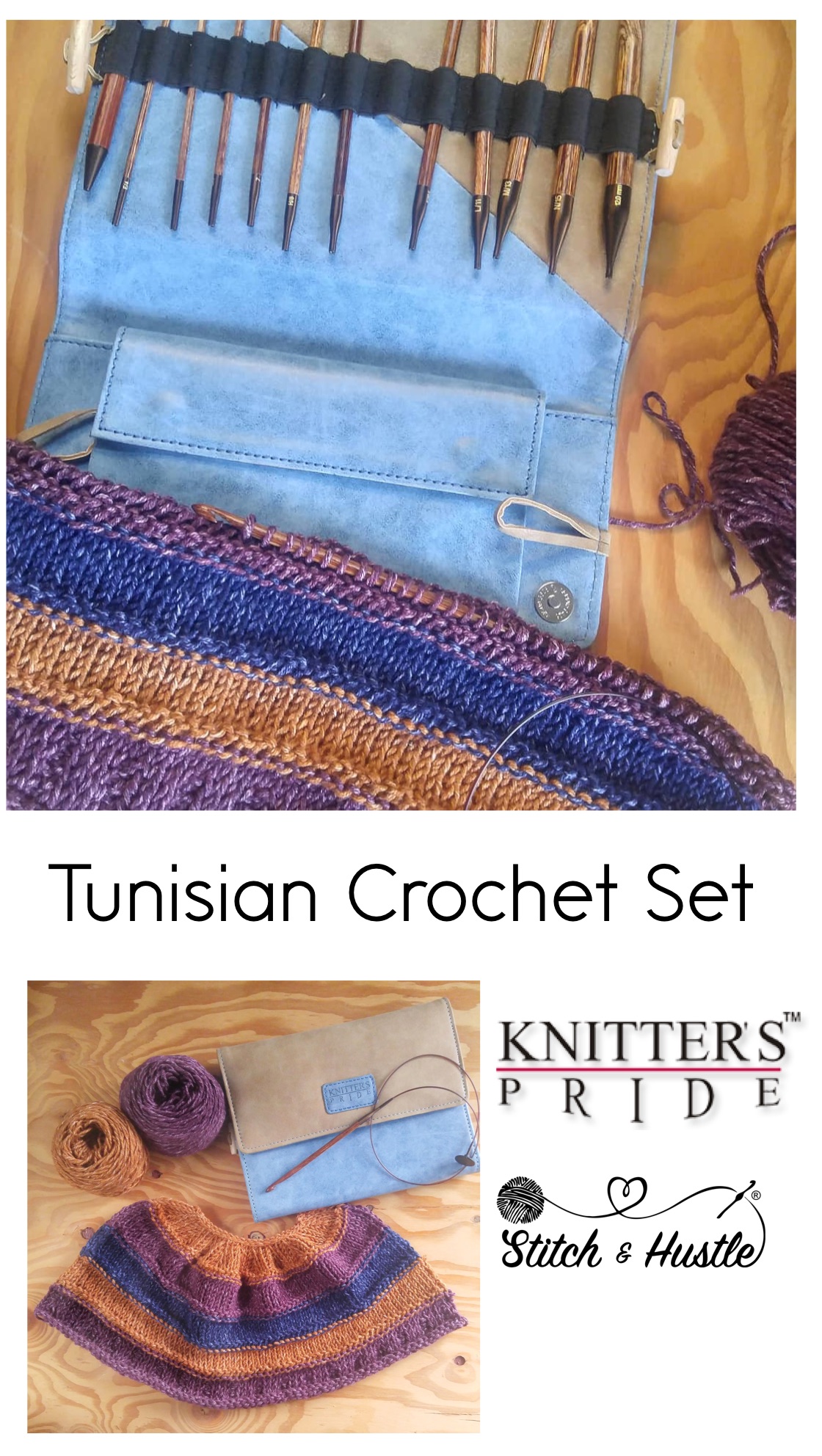  Knitter's Pride Ginger Tunisian Crochet Hook Set