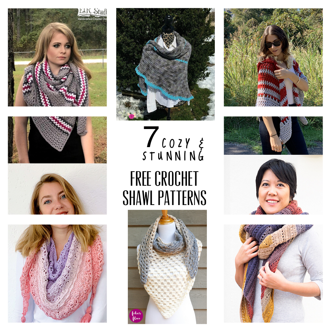 7 Cozy and Fabulous Free Crochet Shawl Patterns