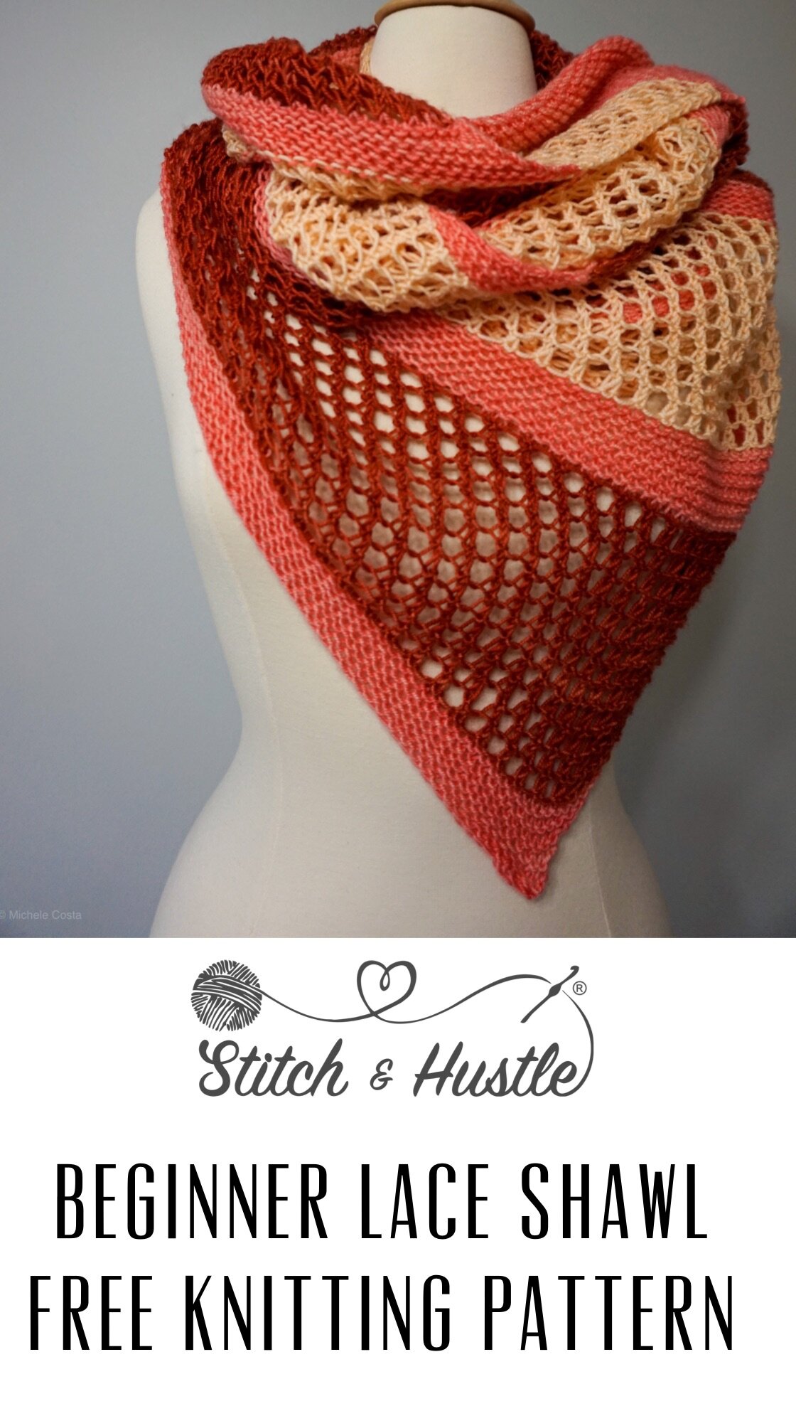 Beginner Lace Triangle Shawl — Stitch & Hustle