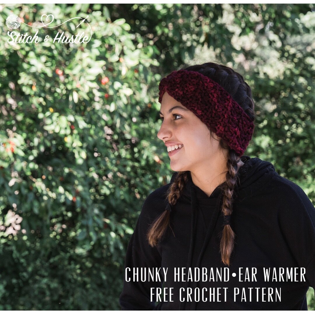 Essen Chunky Crochet Ear Warmer Headband Free Pattern