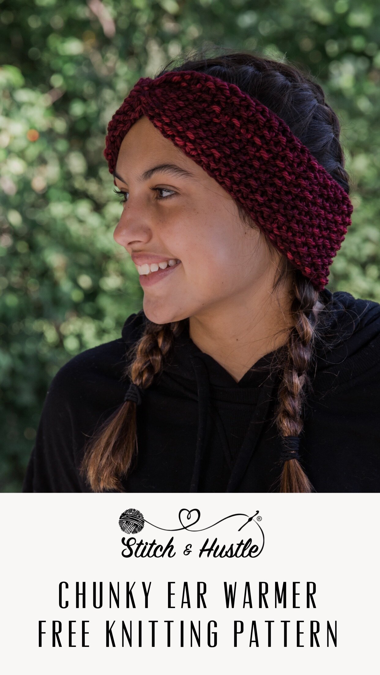 Main Street Ear Warmer Headband Free Knitting Pattern