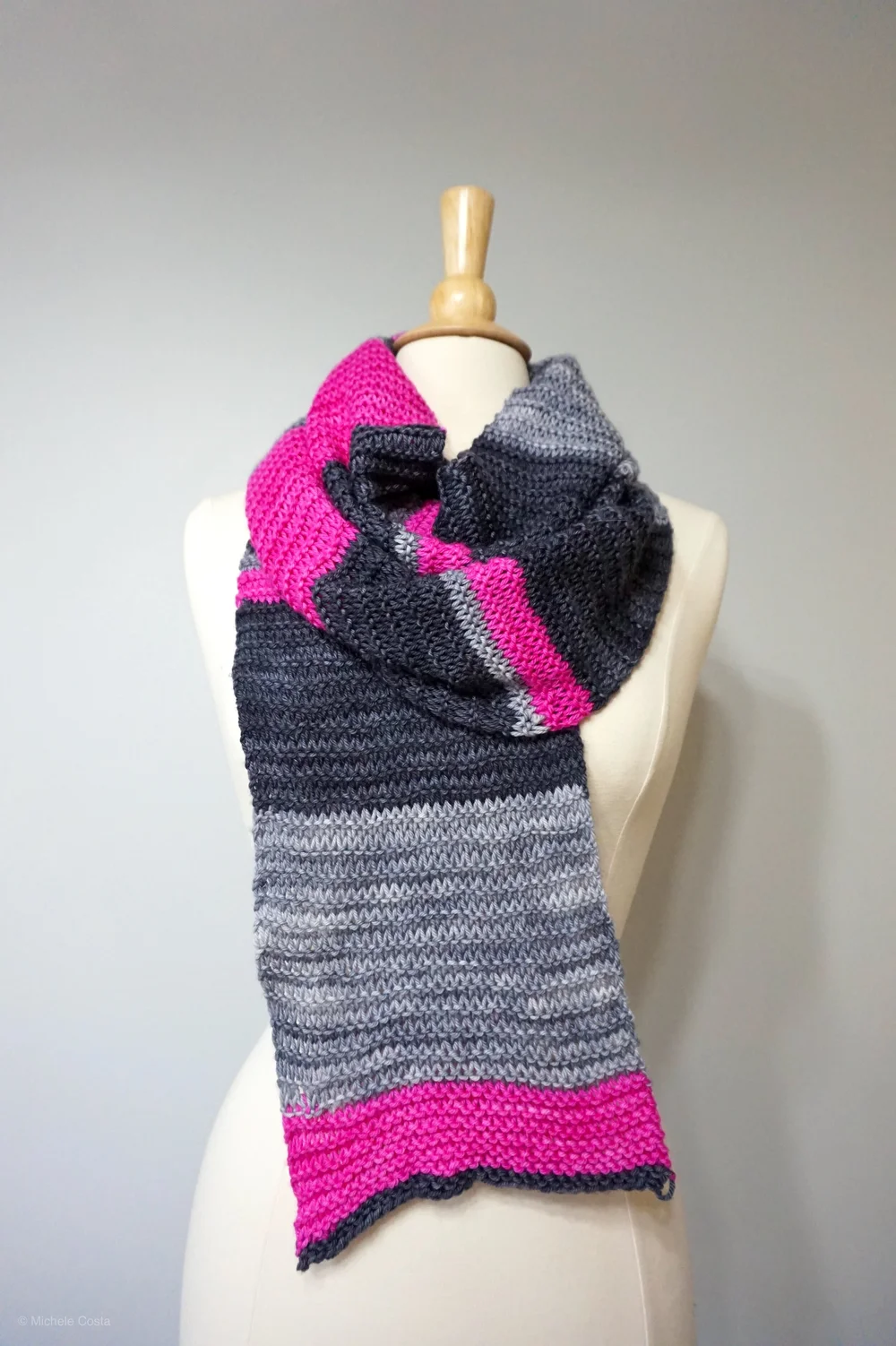Striped Scarf Knitting Pattern Stitch Hustle