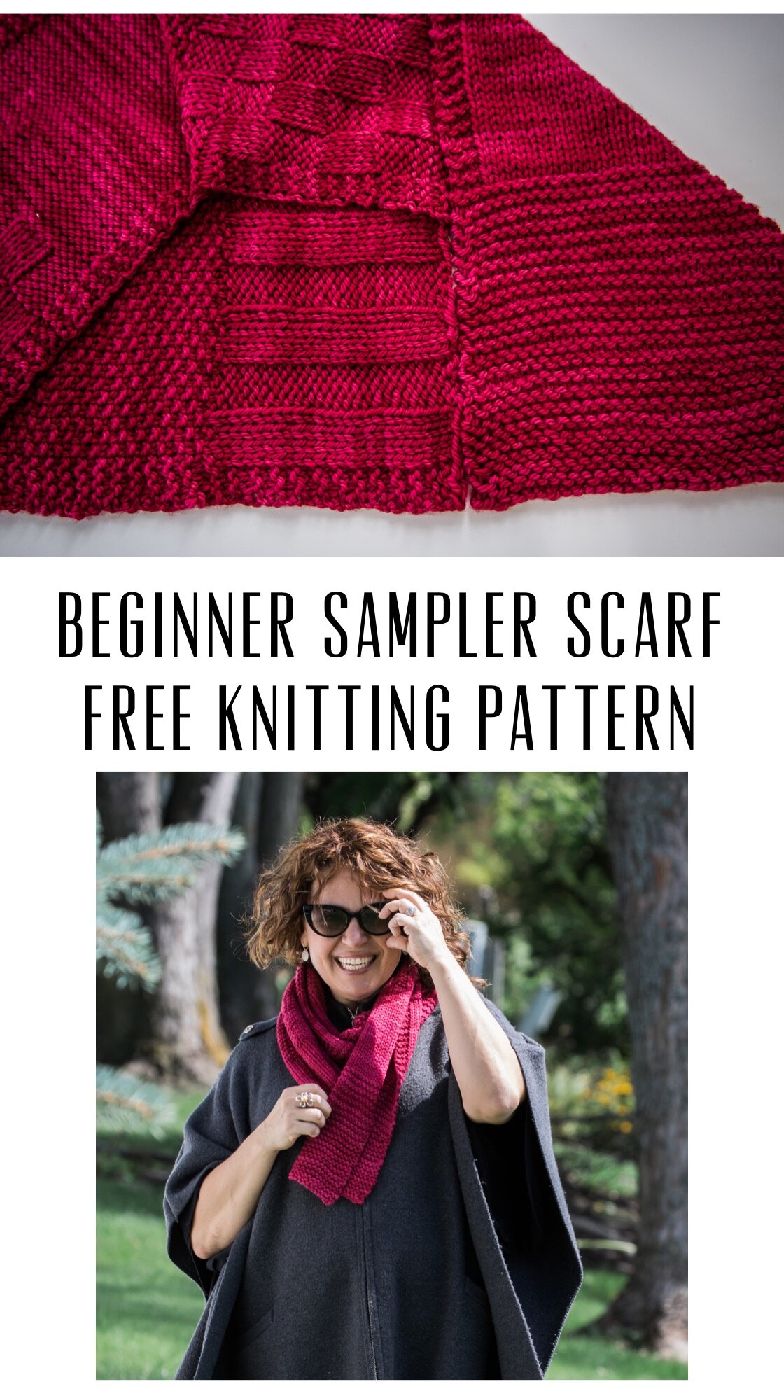 Sampler Knit Scarf Free Pattern Stitch Hustle