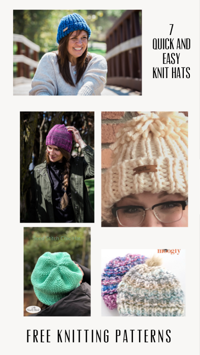 7 Quick And Easy Knit Hat Patterns Stitch Hustle