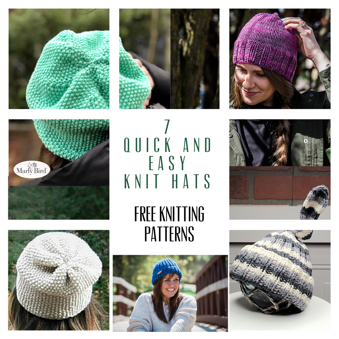 Easy free knitting hat patterns