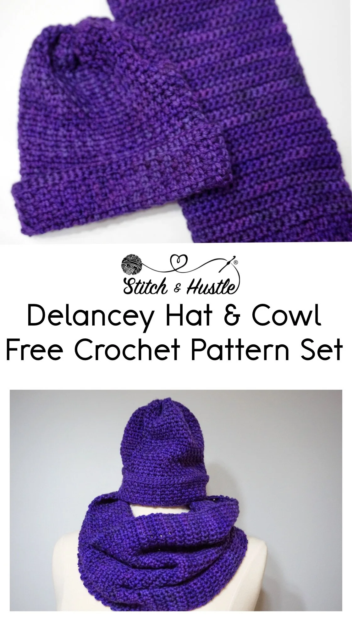 easy crochet hat and scarf set