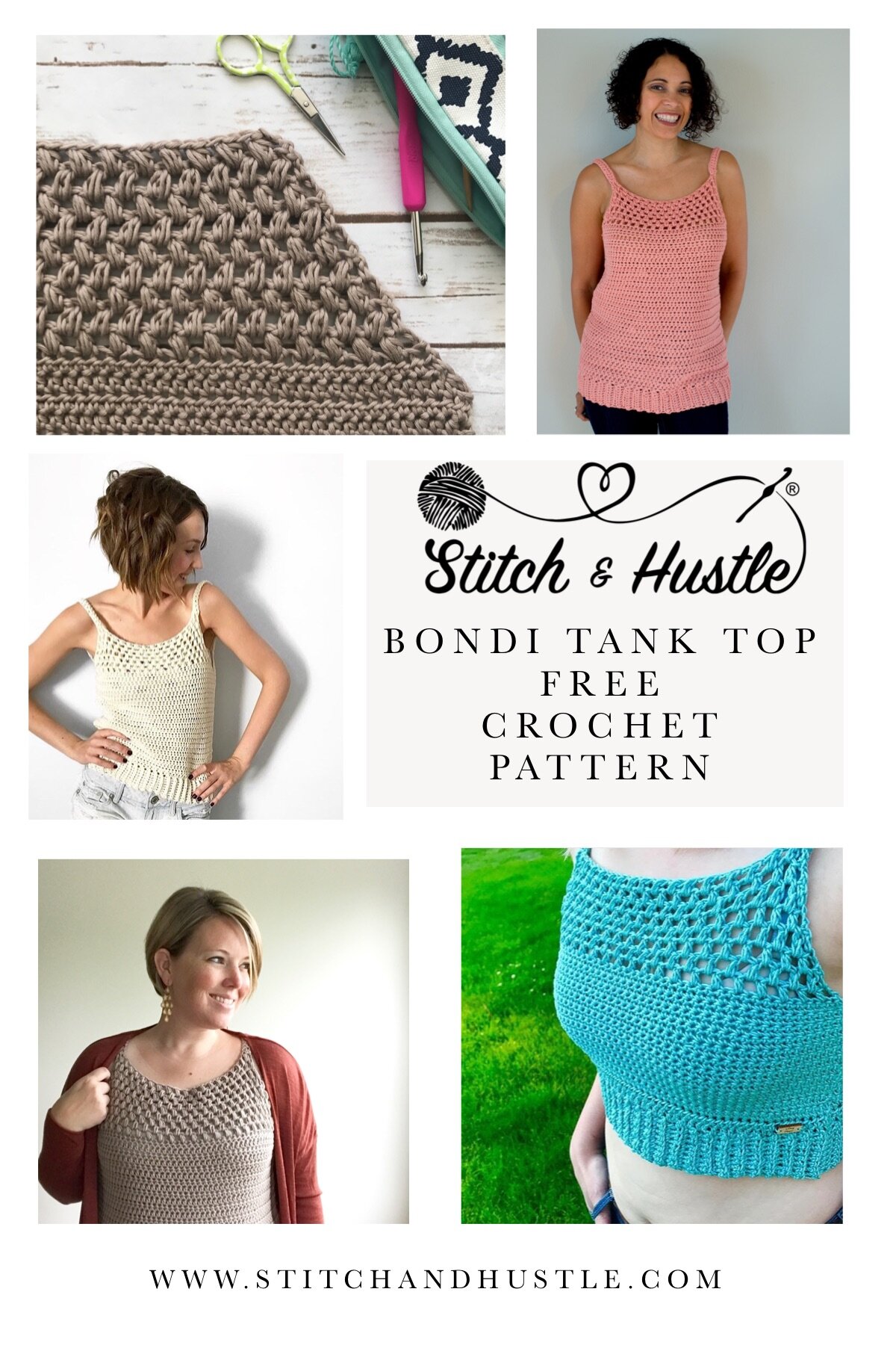 Bondi Tank Top Free Crochet Pattern — Stitch & Hustle