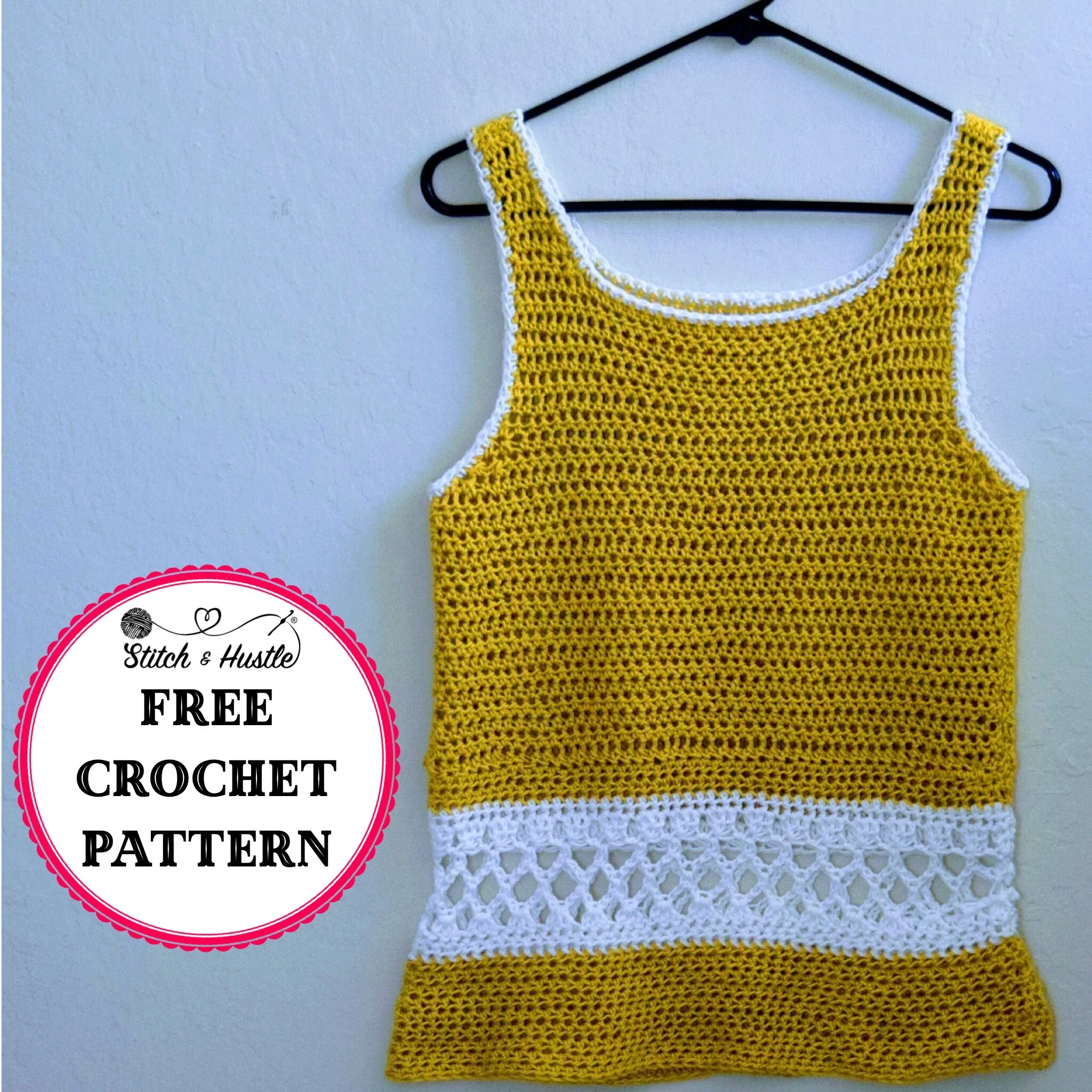 Bayside Tank Top Free Crochet Pattern — Stitch & Hustle