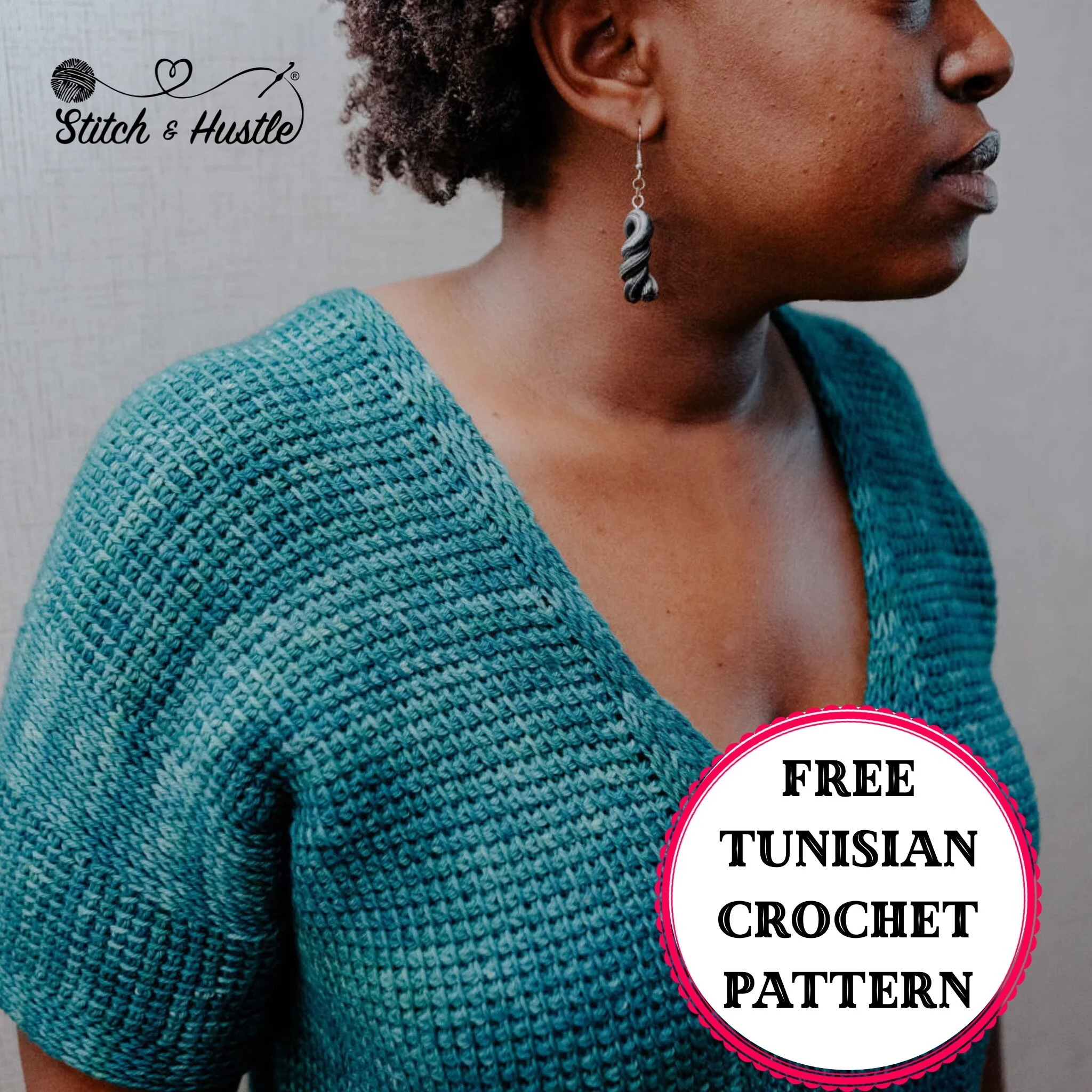 Comfort Tee Free Tunisian Crochet Pattern — Stitch & Hustle