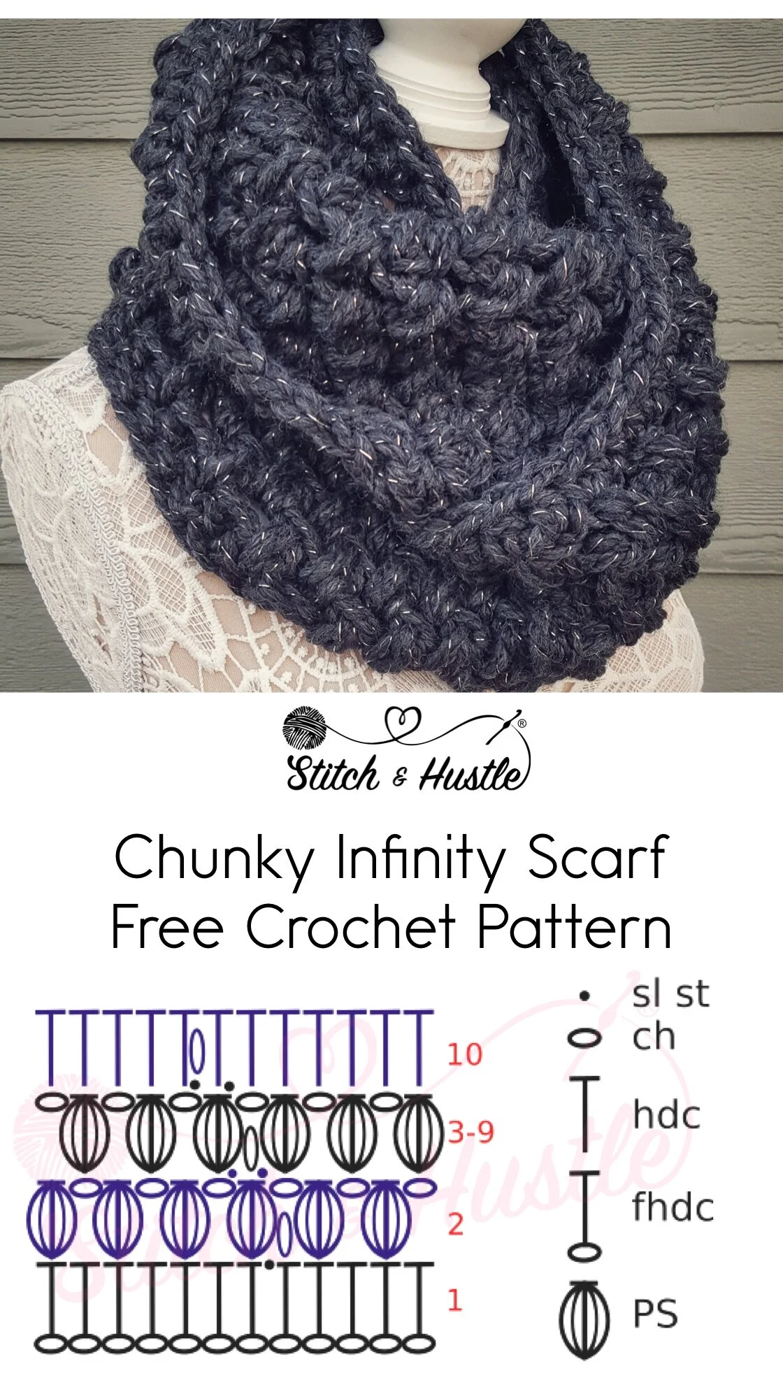 Manko Puff Stitch Infinity Scarf and Cowl Free Crochet Pattern — Stitch ...