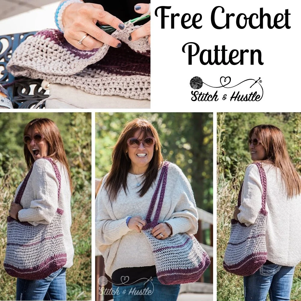 Danbury Tote Bag Free Beginner Crochet Pattern — Stitch & Hustle