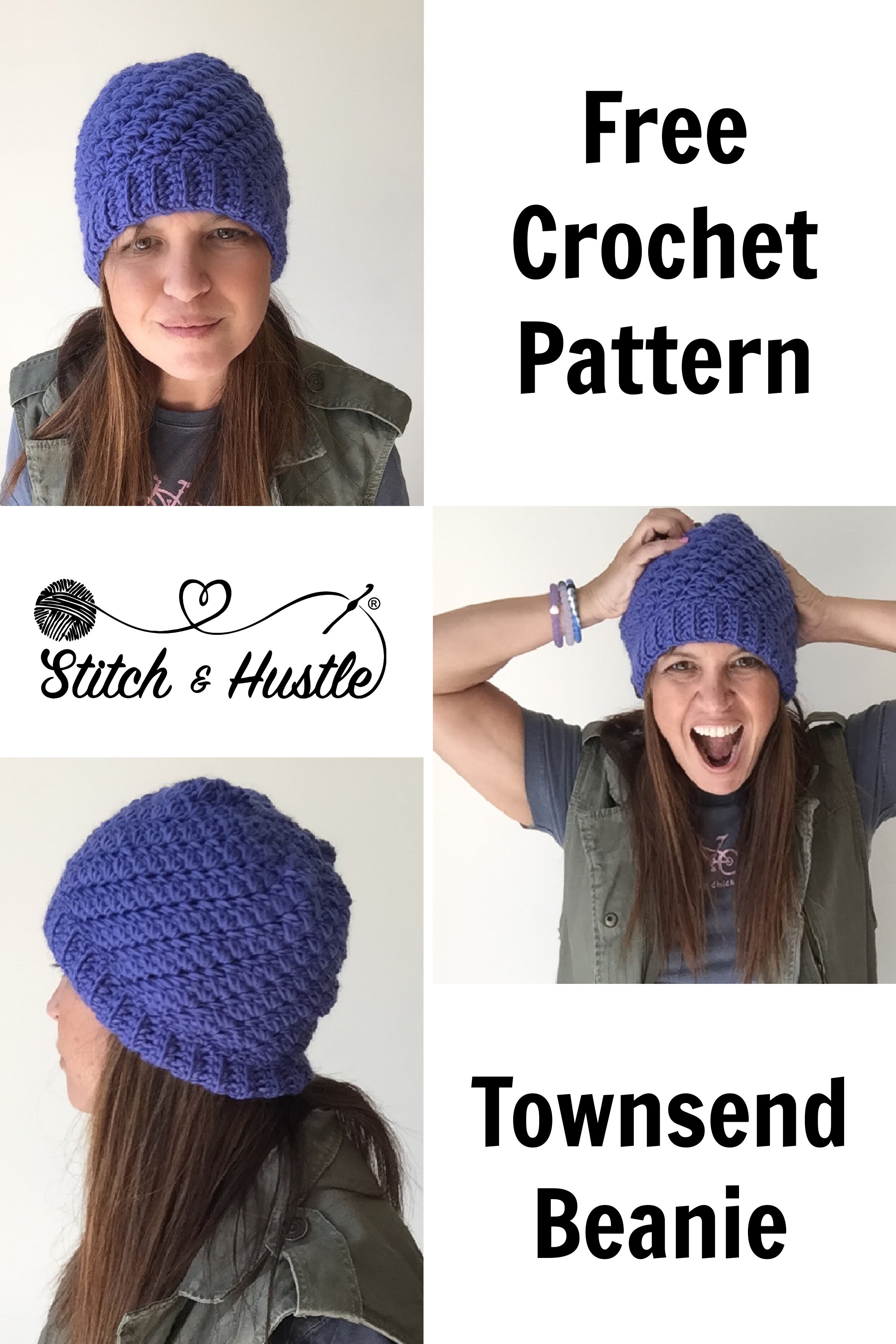 Townsend Beanie Free Crochet Pattern — Stitch & Hustle
