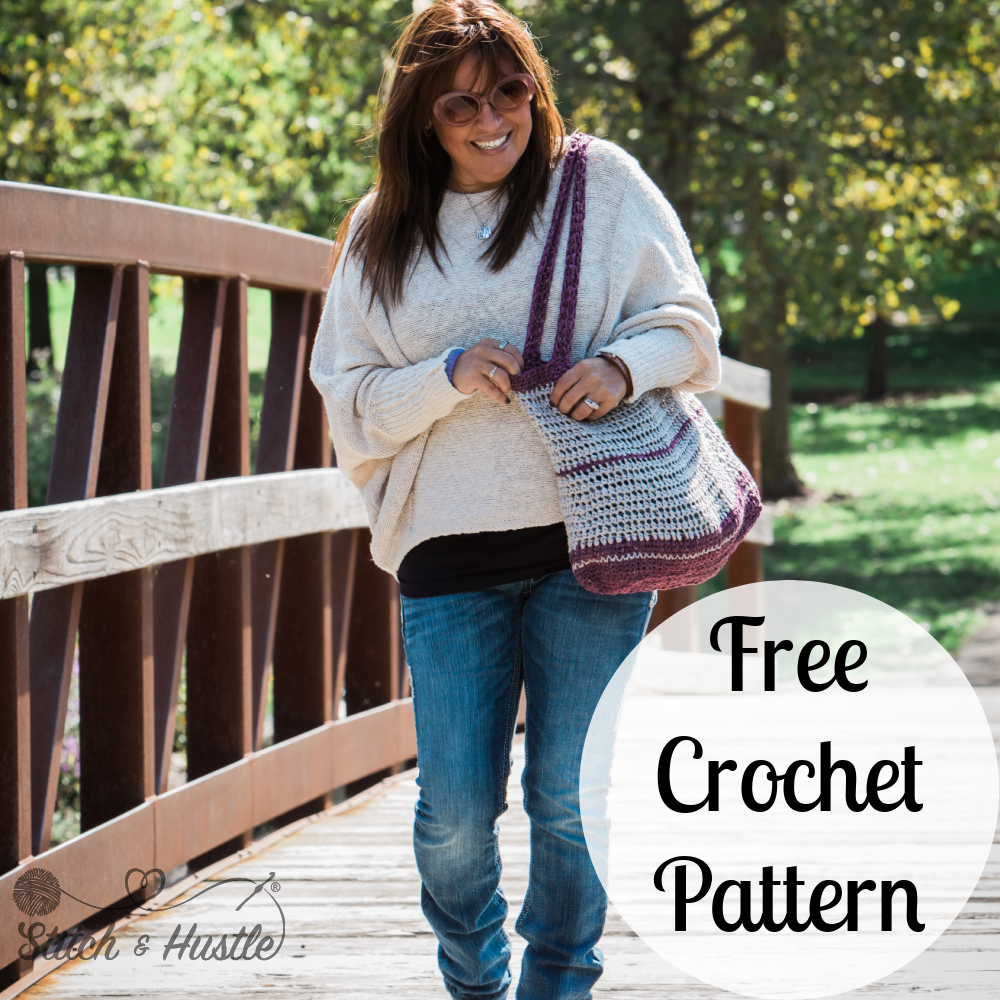 Danbury Tote Bag Free Beginner Crochet Pattern — Stitch & Hustle