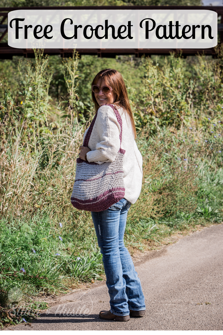 Danbury Tote Bag Free Beginner Crochet Pattern — Stitch & Hustle