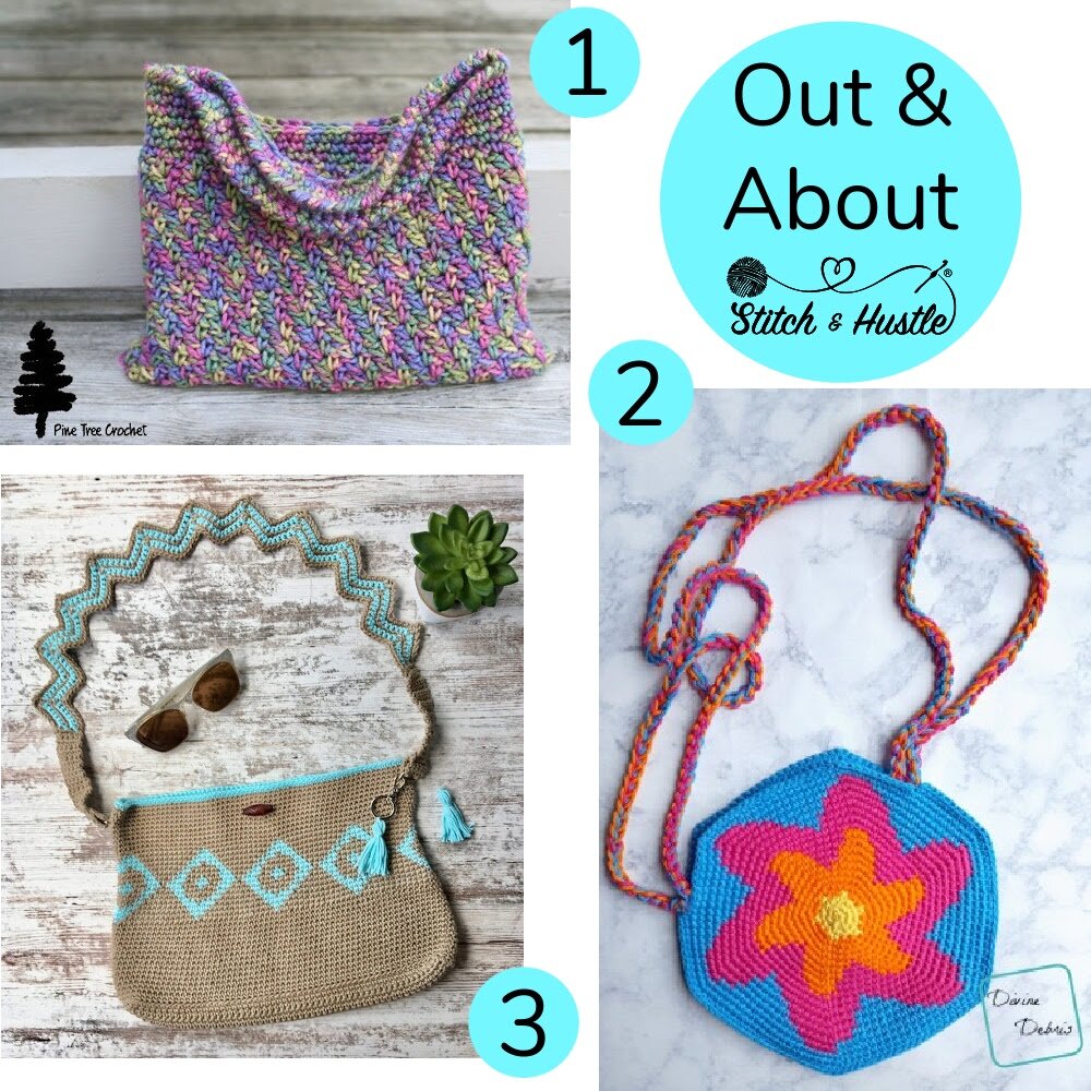 Crochet Tote Bag free pattern - Nana's Crafty Home