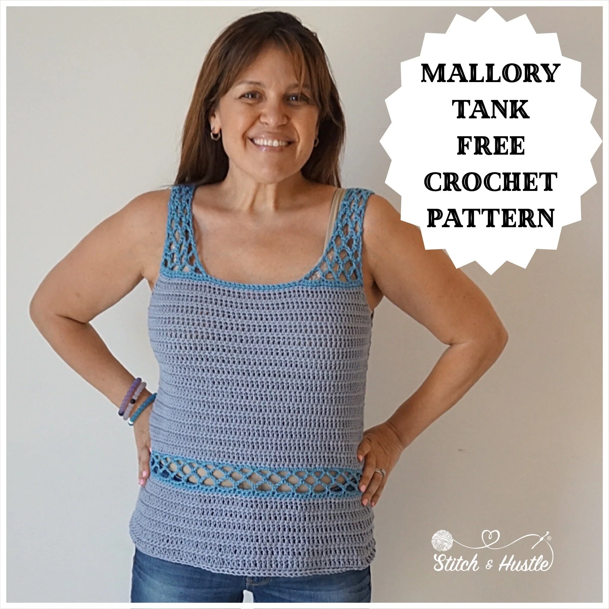 Bondi Tank Top Free Crochet Pattern — Stitch & Hustle