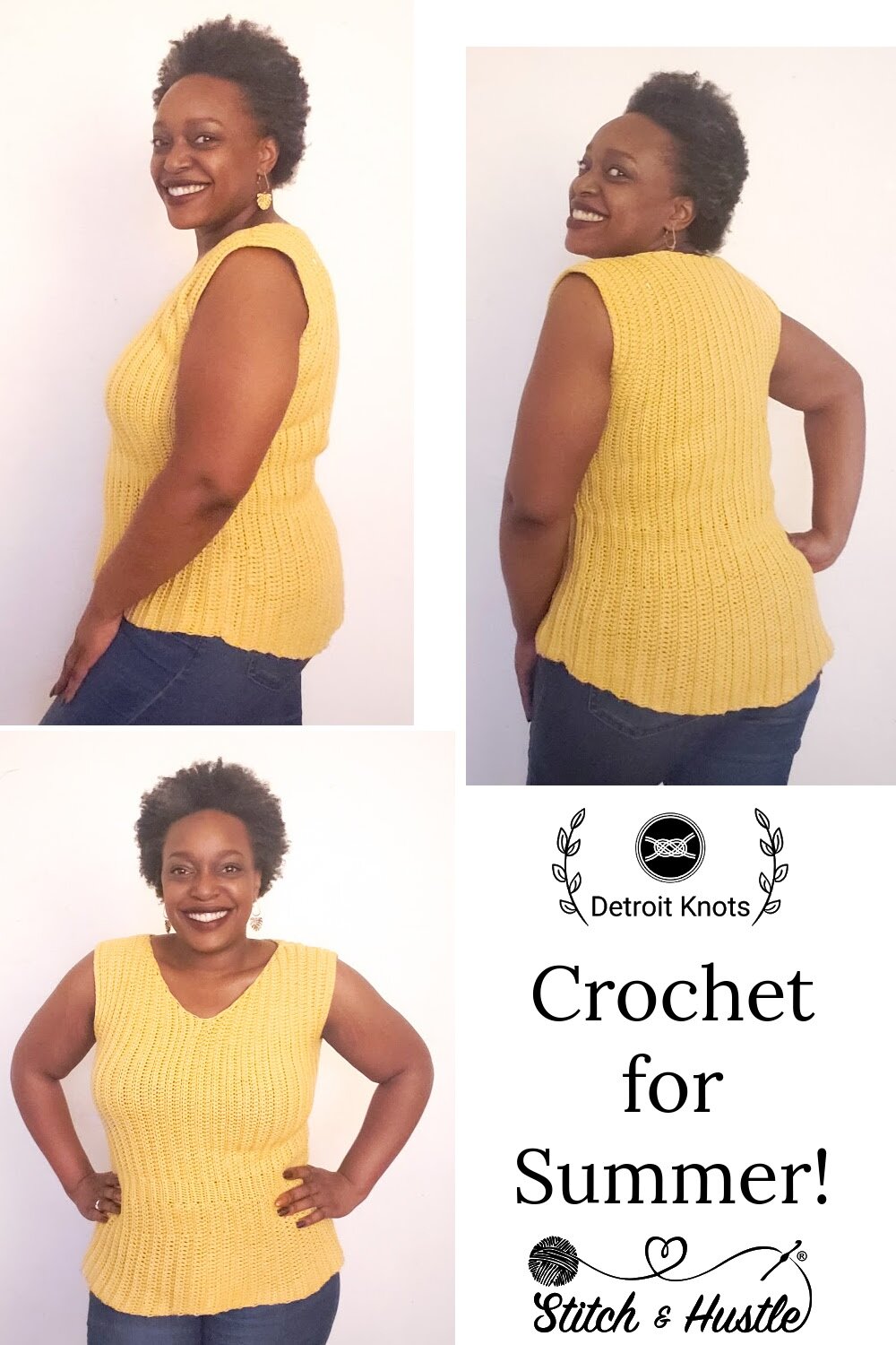 Aplomb Peplum Top Free Crochet Pattern — Stitch & Hustle