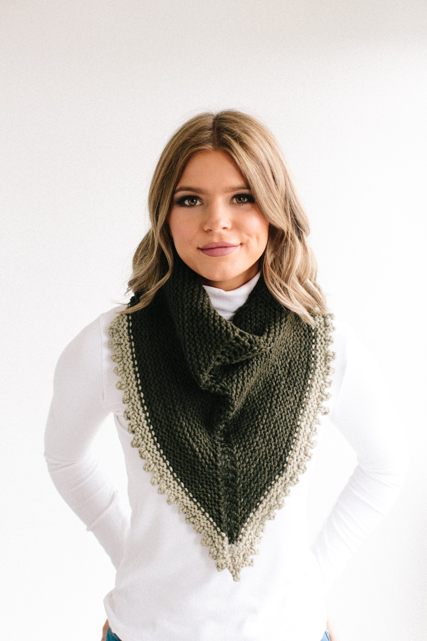 Chunky Montgomery Knit Shawl Pattern