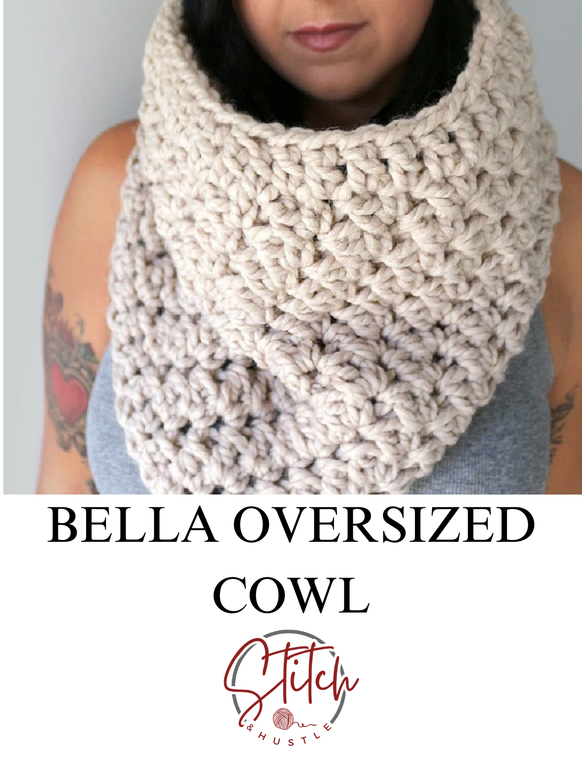 Bella Oversized Cowl Free Crochet Pattern