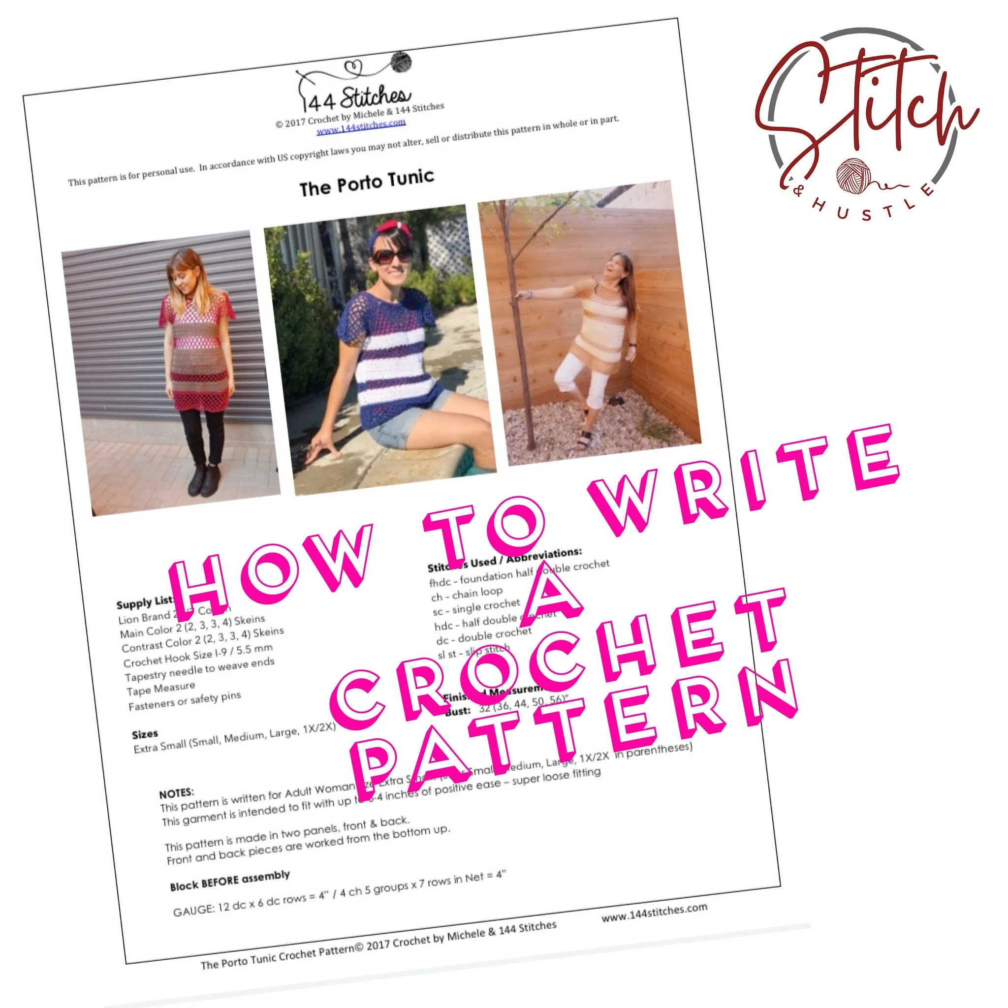 Write That Pattern! How To Write A Crochet Pattern