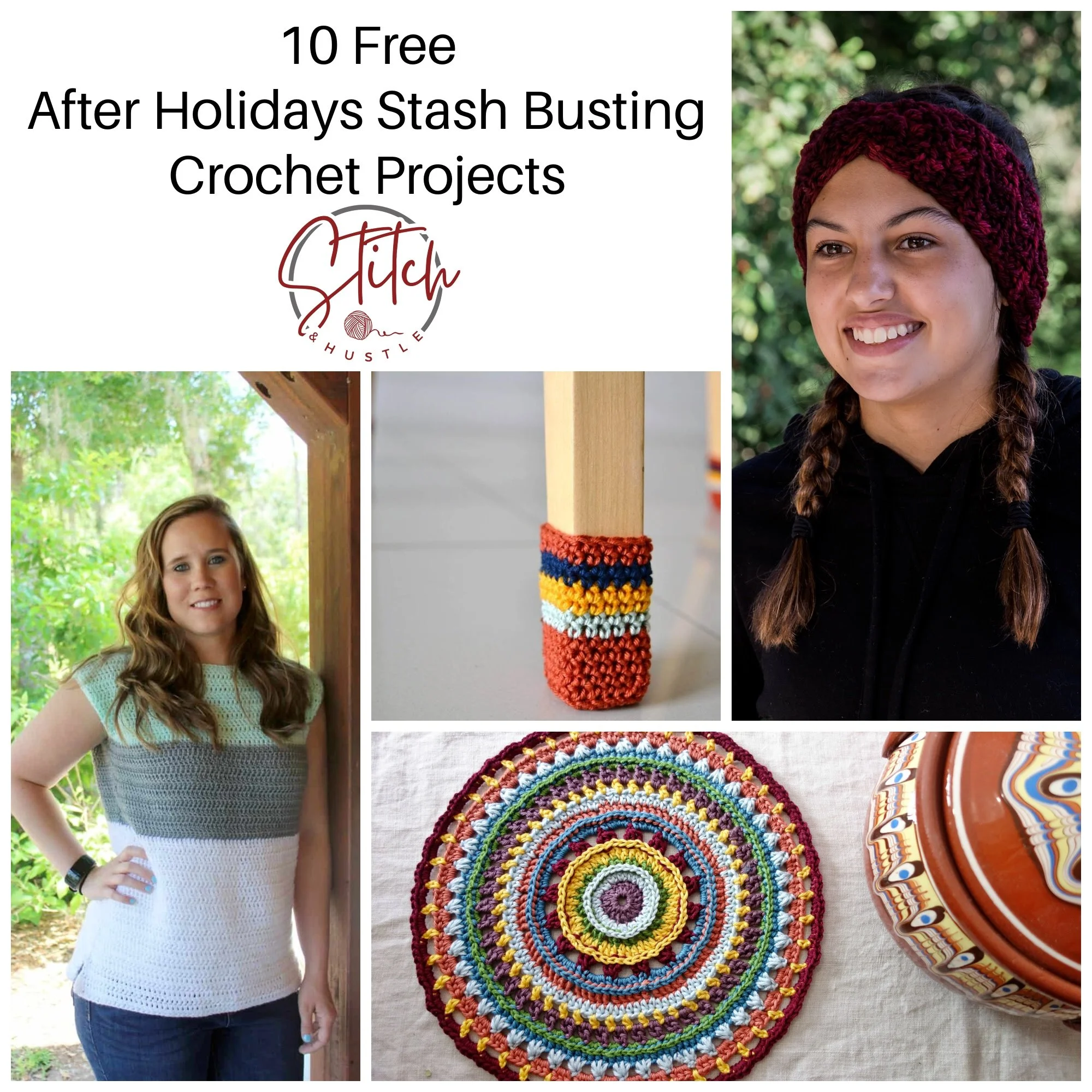 10 Free After Holidays Stash Busting Crochet Projects