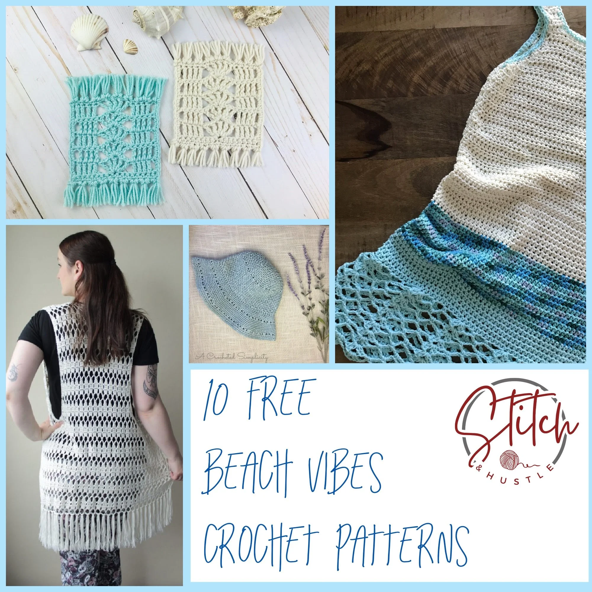 Summer Beach Vibes Free Crochet Patterns