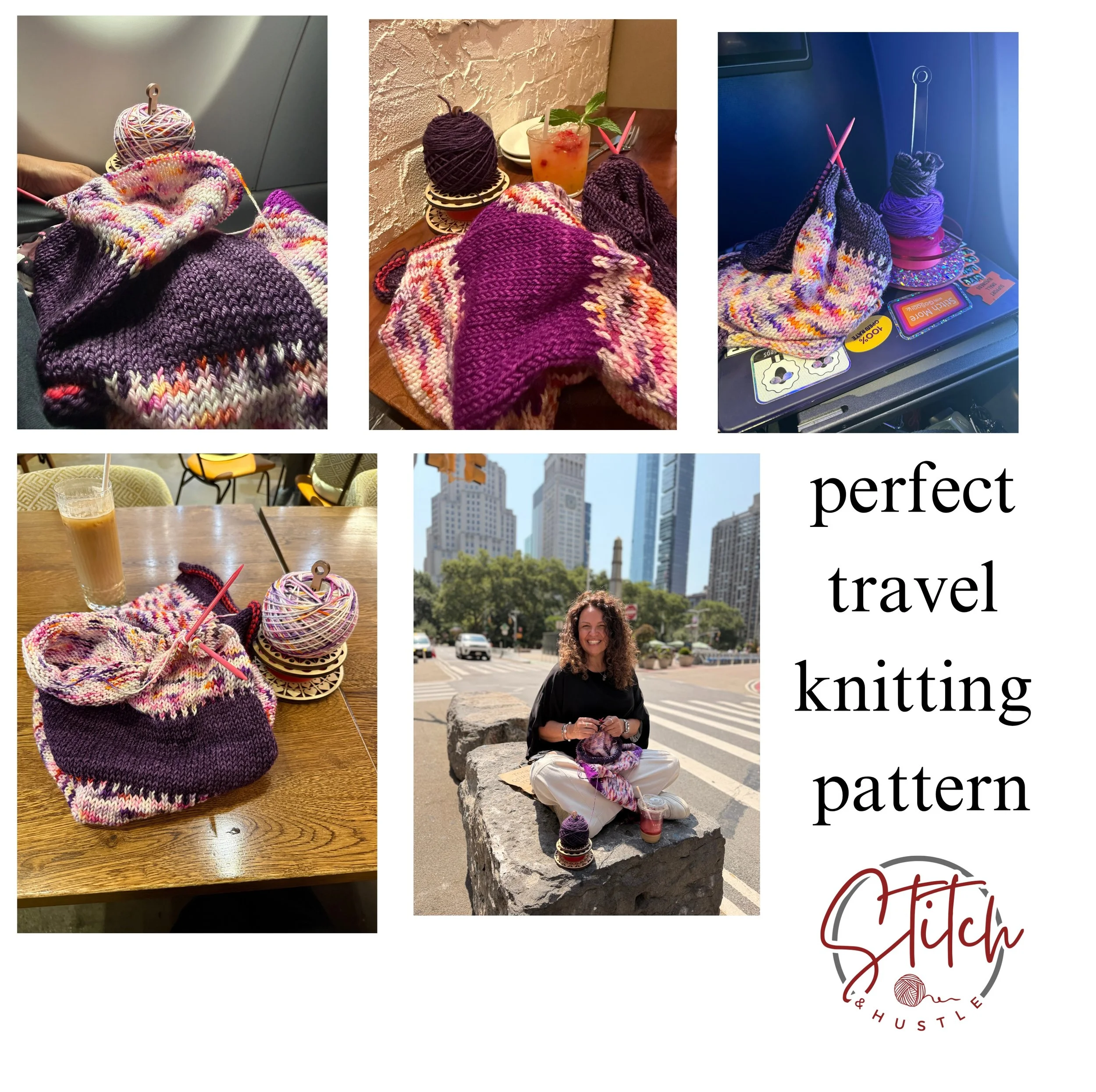 The Paint Drip Speckle Cowl: My No-Count, Knit-Anywhere Travel Pattern