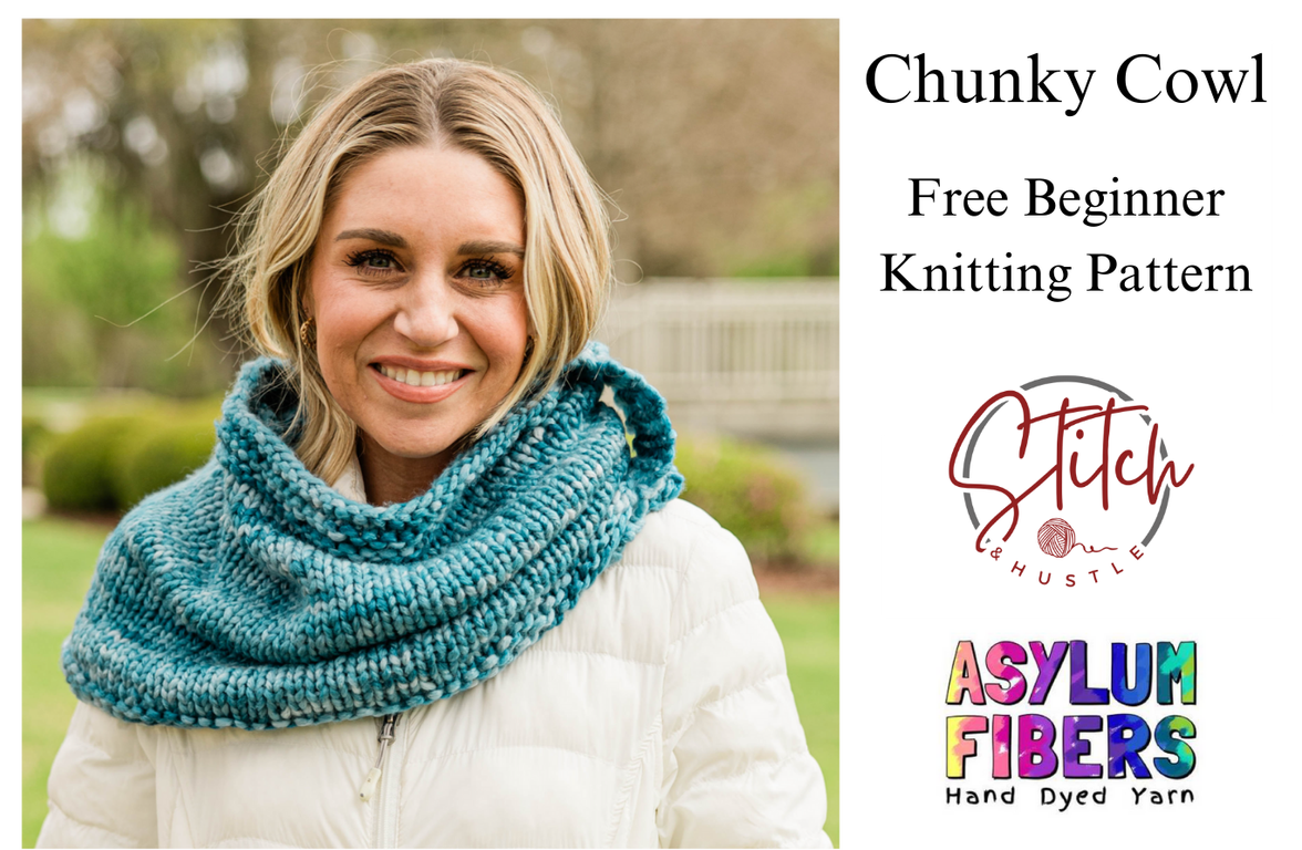 Split Neck Cowl Free Knitting Pattern — Stitch & Hustle