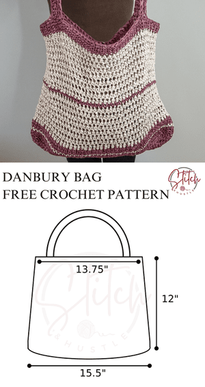 Danbury Tote Bag Free Beginner Crochet Pattern — Stitch & Hustle
