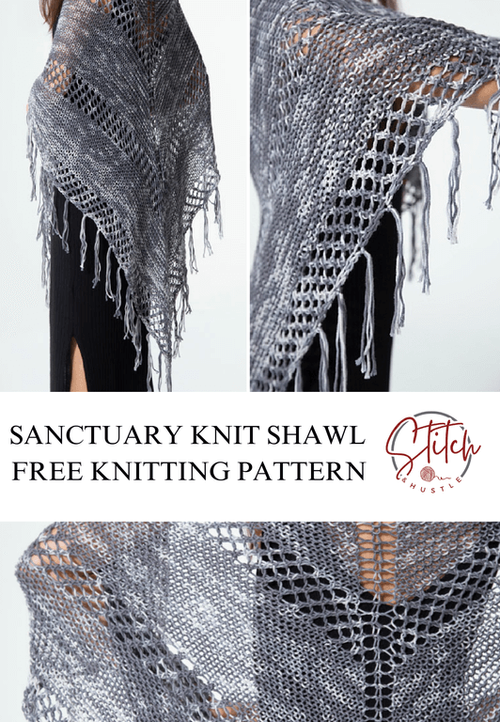 Sanctuary Pattern Sanctuary Knit Shawl Free Knitting Pattern — Stitch & Hustle