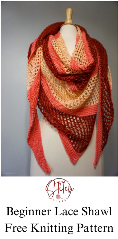 Beginner Lace Triangle Shawl — Stitch & Hustle