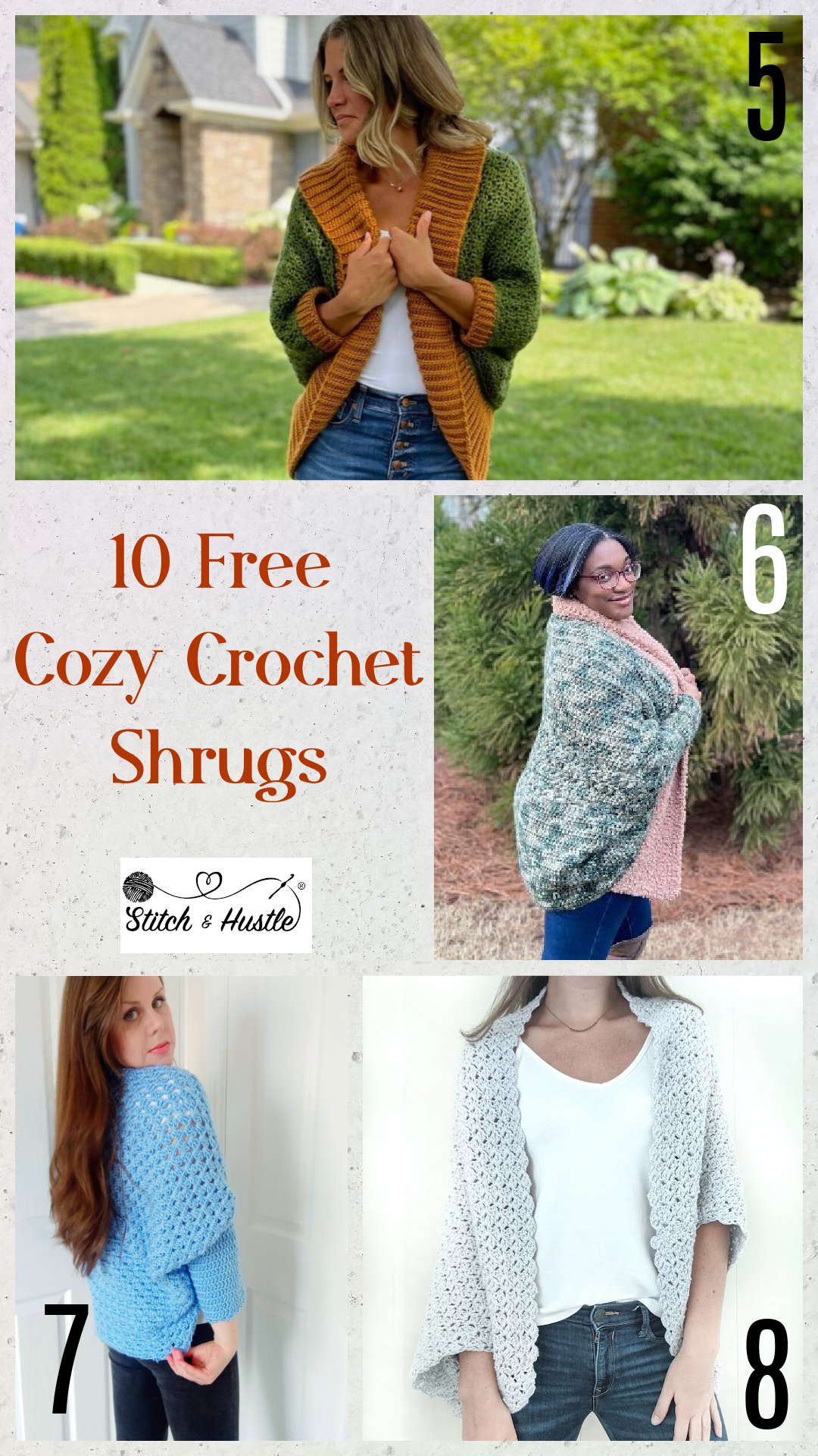 Crochet CARDIGAN SHRUG perfect for Winter so cosy and warm, easy