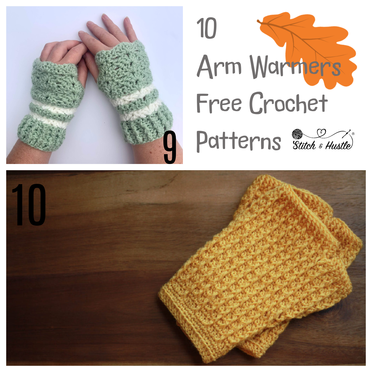 Crochet Arm Warmers Free Patterns Round Up — Stitch & Hustle